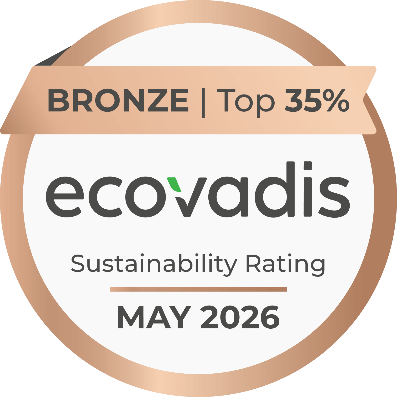 UP ECOVADIS BRONZE MEDAL